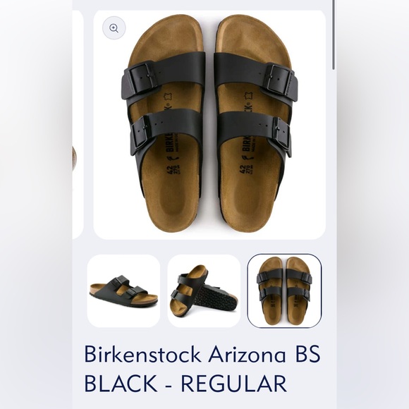 Unisex Arizona Regular in Black Birko Flor size : 45/29/M13 - Picture 3 of 7